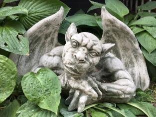 De XL Denker - Gargoyle - decoratie voor de muur - Stone Monster - middeleeuws figuur